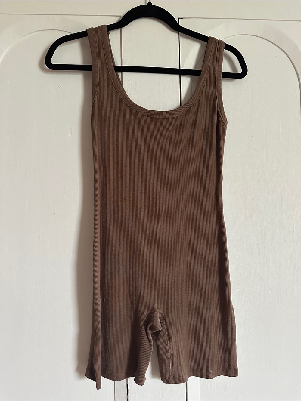 NWOT Wishlist Ribbed Tank Romper — Brown
